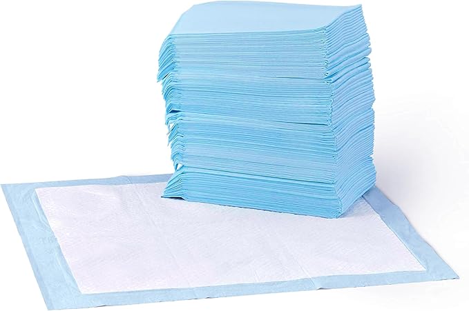 Amazon Basics Dog and Puppy Training Pads, Leakproof, 5-Layer Design with Quick-Dry Surface, Regular, Pack of 50, Blue Visit the Amazon Basics Store