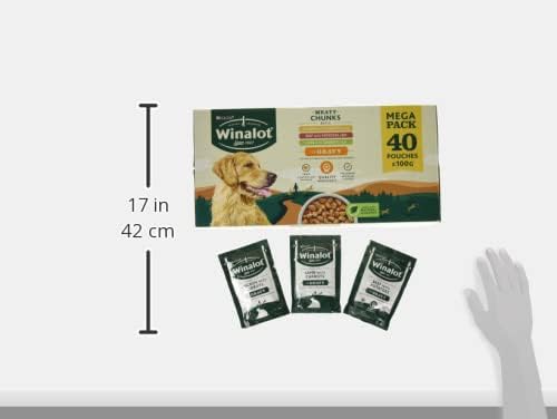 WINALOT Sunday Dinner Mixed in Gravy Wet Dog Food 40x100g