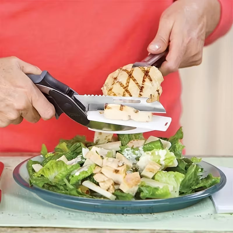 2-in-1 Kitchen Scissors with Cutting Board