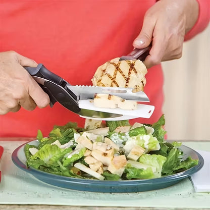 2-in-1 Kitchen Scissors with Cutting Board