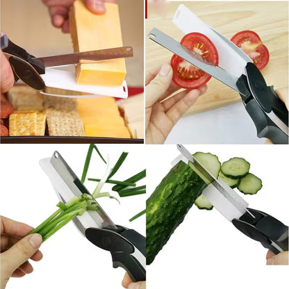2-in-1 Kitchen Scissors with Cutting Board