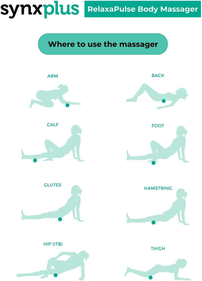 SynxPlus RelaxaPulse Vibrating Massage Roller