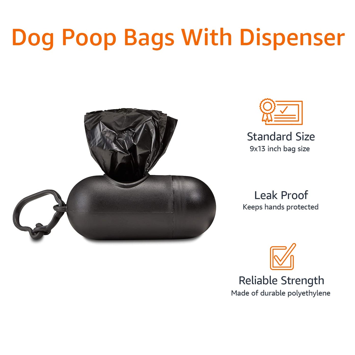Amazon Basics Dog Poop/Waste Bags without Dispenser, Lavender, 300 Bags (20 Packs of 15 Bags)