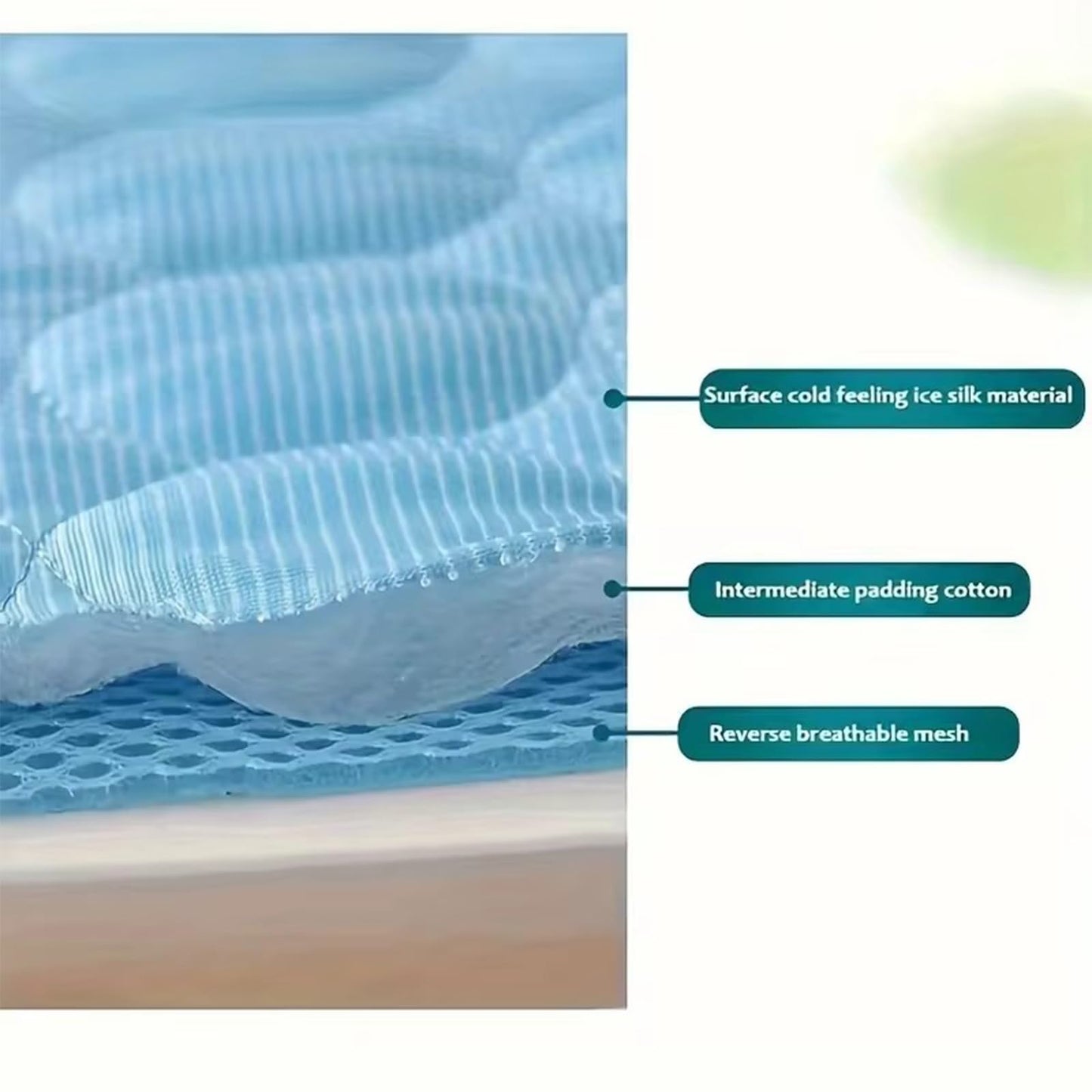 Dog Cooling Mat, Pet Cooling Mat for Cats, Cool Blanket or Large Dogs In Hot Summer, Durable Cool Pad Waterproof & Easy Clean. (Blue,M)