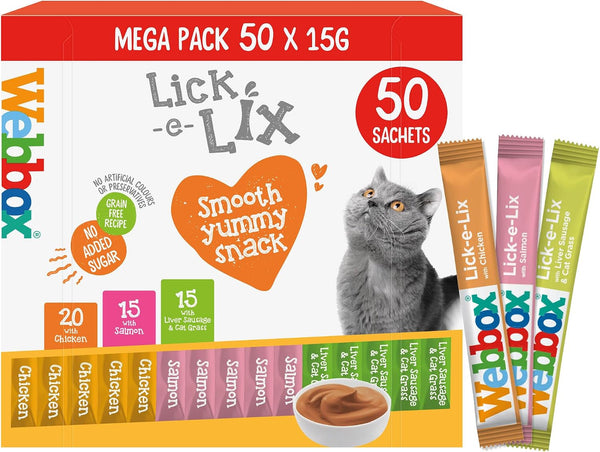 Webbox Lick-e-Lix Cat Treats – Variety Pack