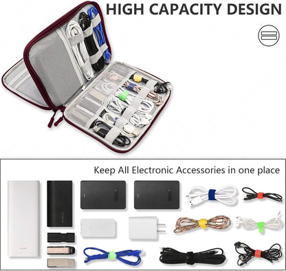 Teskyer Waterproof Electronics Organizer Bag
