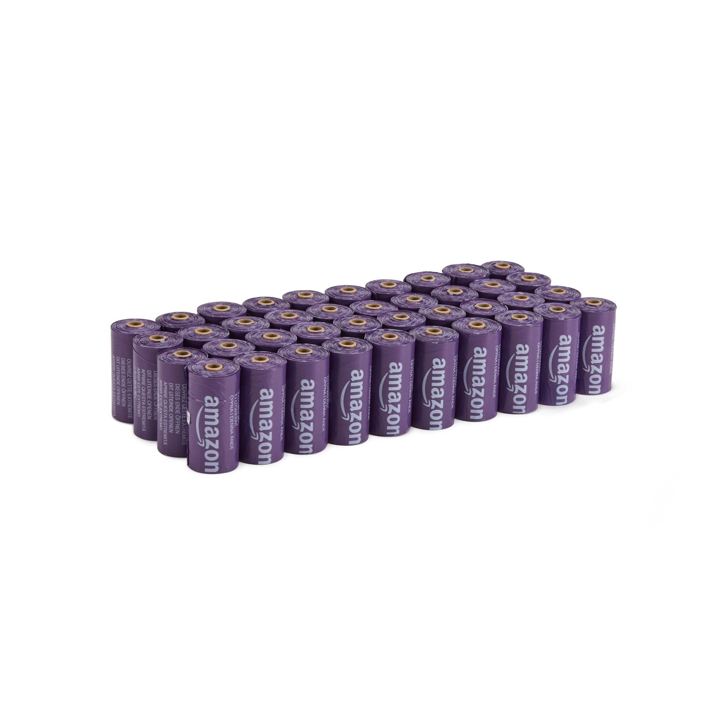 Amazon Basics Dog Poop/Waste Bags without Dispenser, Lavender, 300 Bags (20 Packs of 15 Bags)