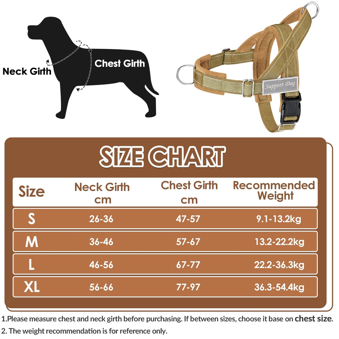 Eyein No Pull Harness for Dogs - Heavy Duty Soft Padded Pet Vest and Lead Set for Medium Large Dog, Adjustable Reflective Anti-pull with Front Clip for Walking Training(Black,L)