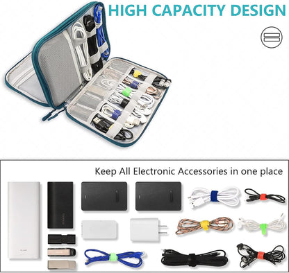 Teskyer Waterproof Electronics Organizer Bag