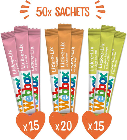 Webbox Lick-e-Lix Cat Treats – Variety Pack