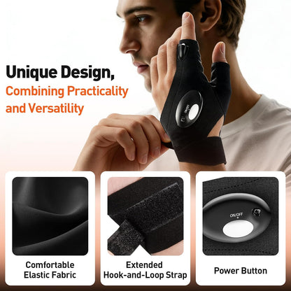 BIIB LED Light Gloves for Men