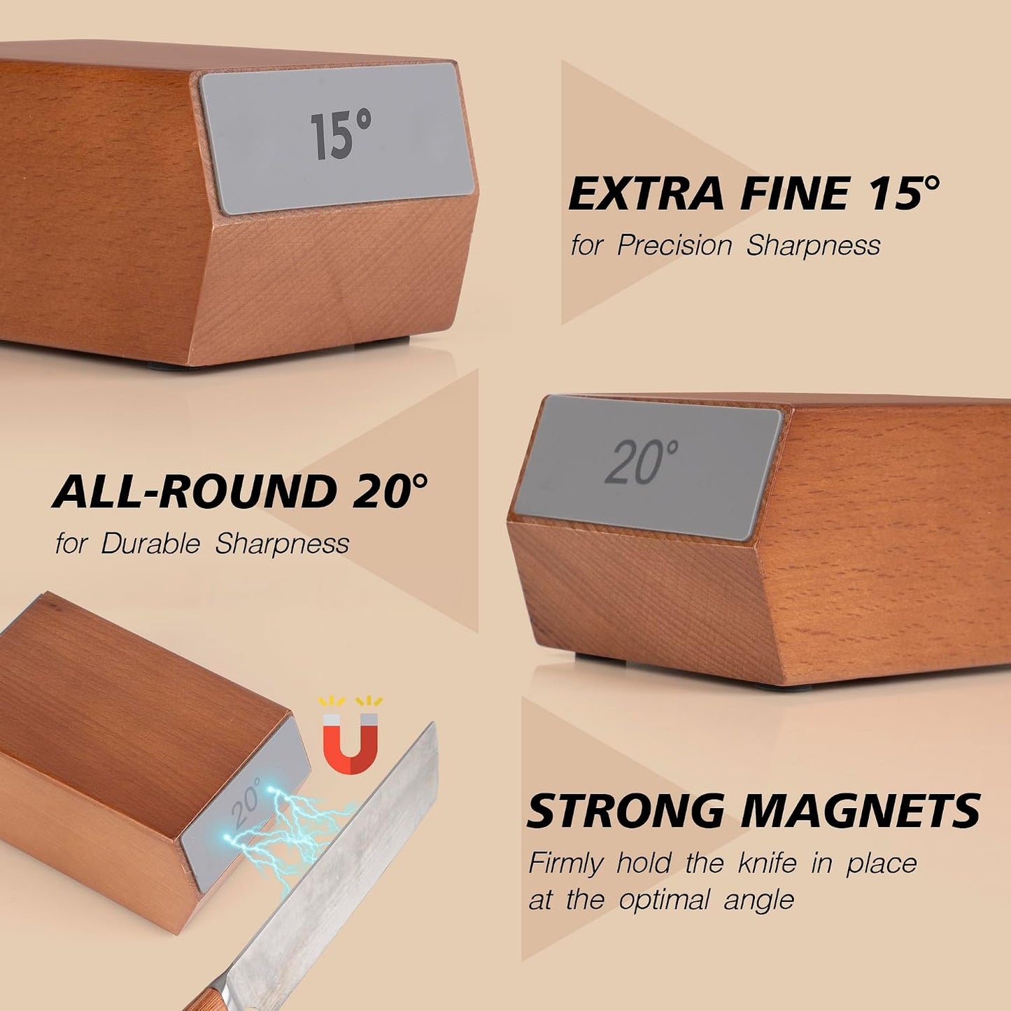 Rolling Knife Sharpener for Kitchen Knives - Rolling Knife Sharpening - Knife Sharpener Tool Kit Offers Sharpening Stone - Birthday Gift for Women Men - Sharpening Steels- Fathers Day Present