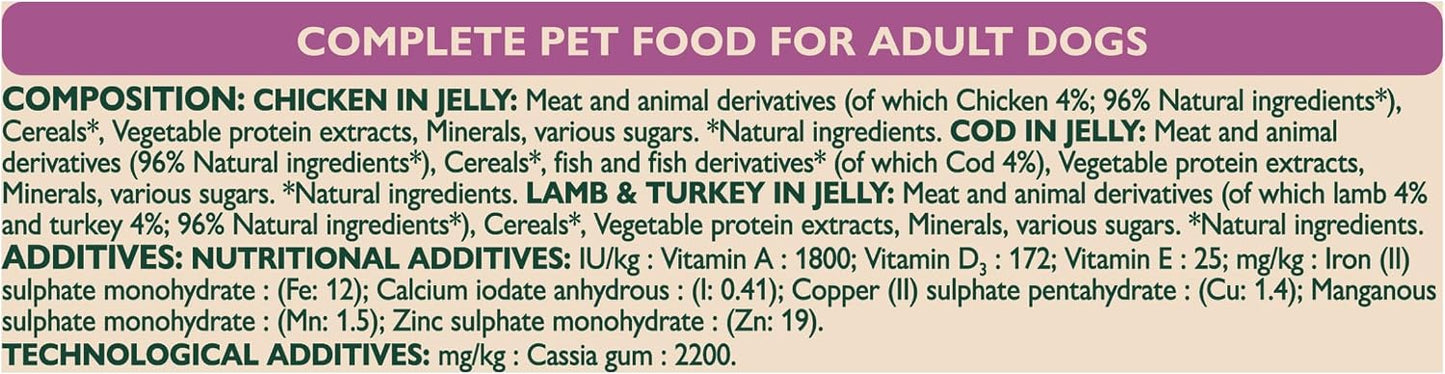 WINALOT Sunday Dinner Mixed in Gravy Wet Dog Food 40x100g