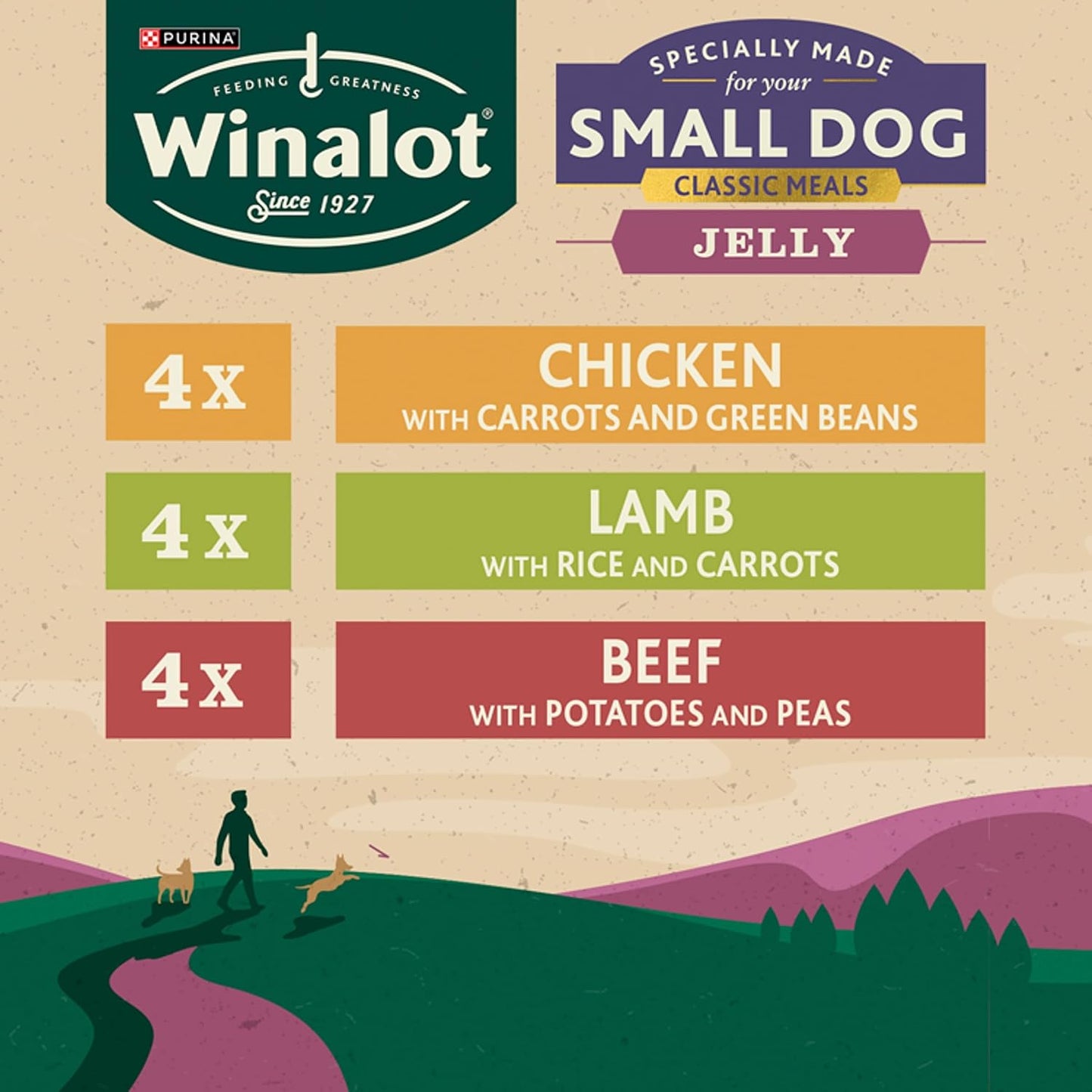 WINALOT Sunday Dinner Mixed in Gravy Wet Dog Food 40x100g
