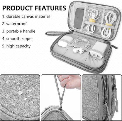 Teskyer Waterproof Electronics Organizer Bag