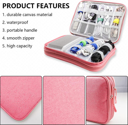 Teskyer Waterproof Electronics Organizer Bag