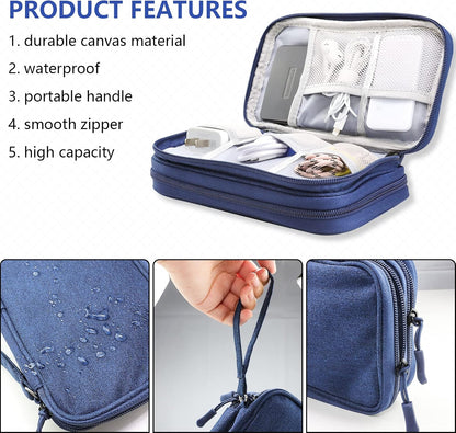 Teskyer Waterproof Electronics Organizer Bag