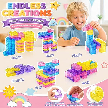 40-Piece Sensory Building Blocks Toy