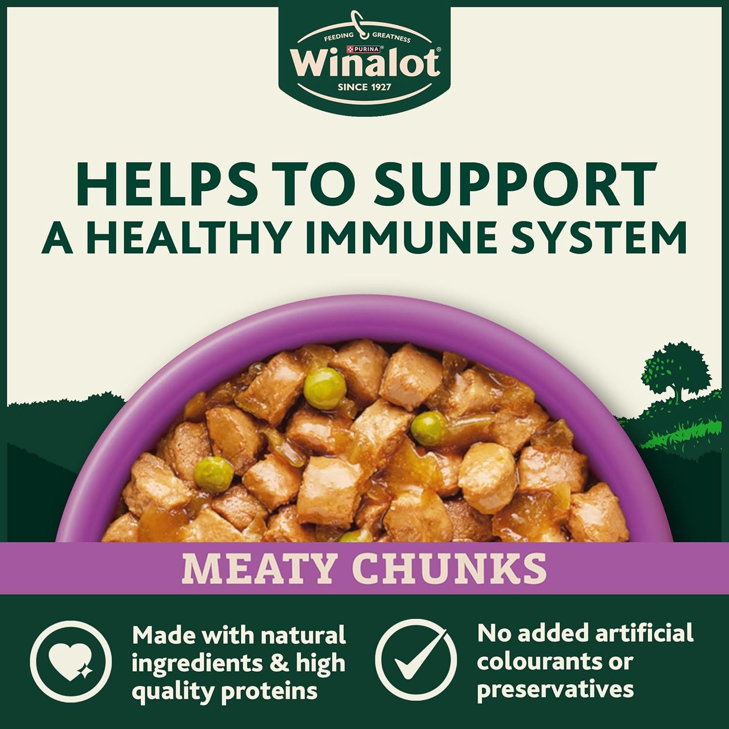 WINALOT Sunday Dinner Mixed in Gravy Wet Dog Food 40x100g