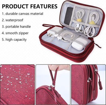 Teskyer Waterproof Electronics Organizer Bag