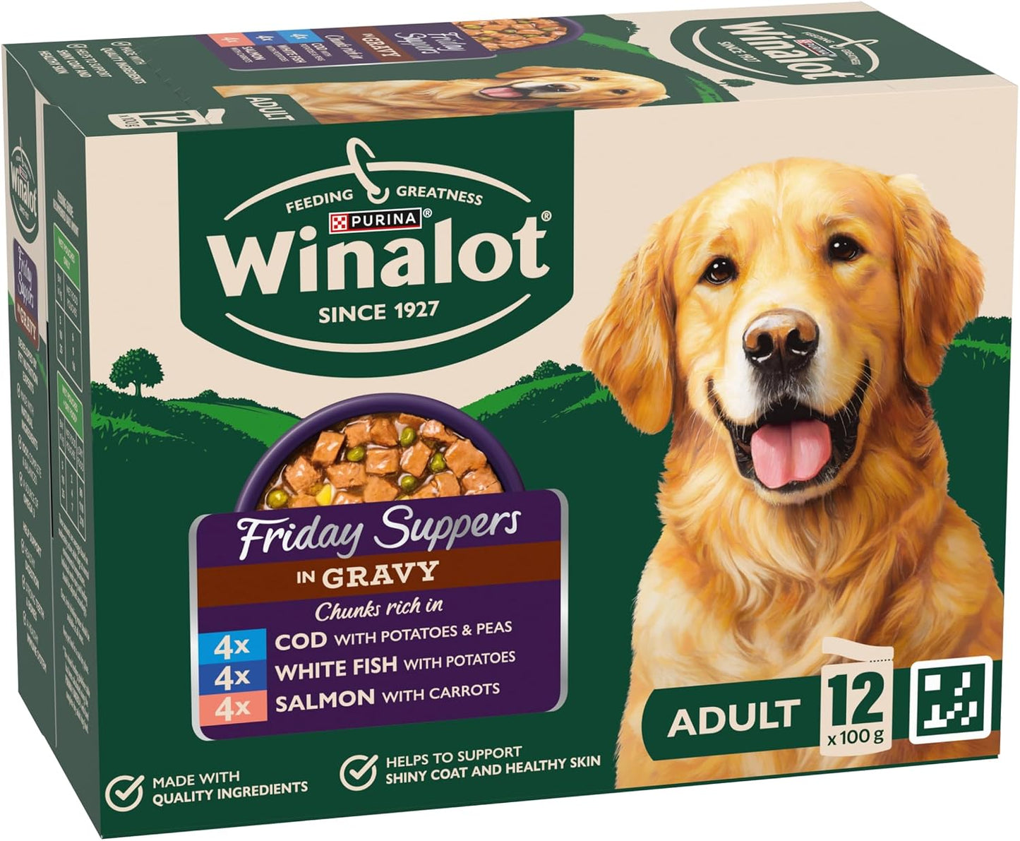 WINALOT Sunday Dinner Mixed in Gravy Wet Dog Food 40x100g