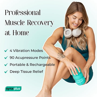 SynxPlus RelaxaPulse Vibrating Massage Roller