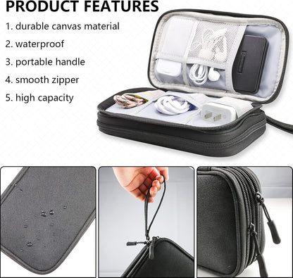 Teskyer Waterproof Electronics Organizer Bag