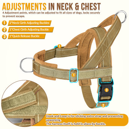 Eyein No Pull Reflective Dog Harness & Lead Set