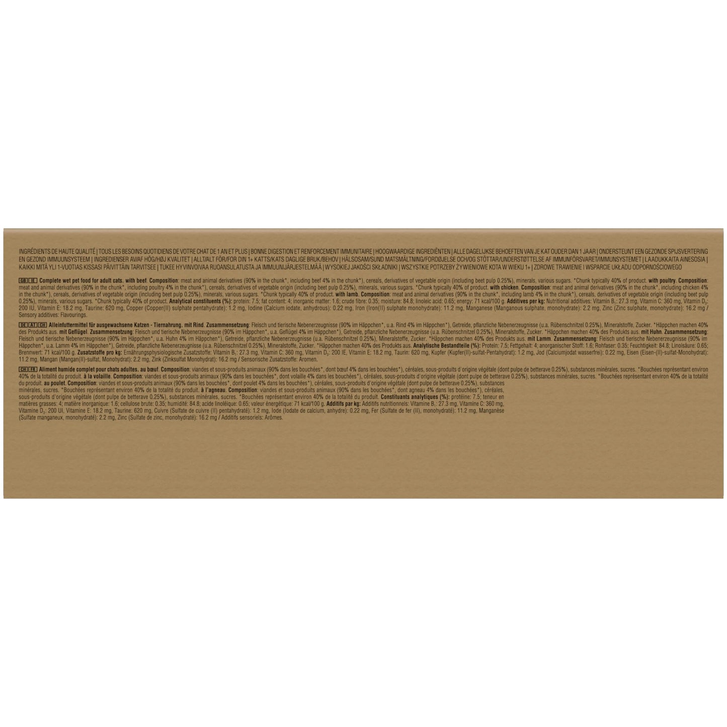 whiskas 1 plus Adult Mixed Selection in Jelly 84 Pouches, Adult Wet Cat Food, Megapack (84 x 85 g)