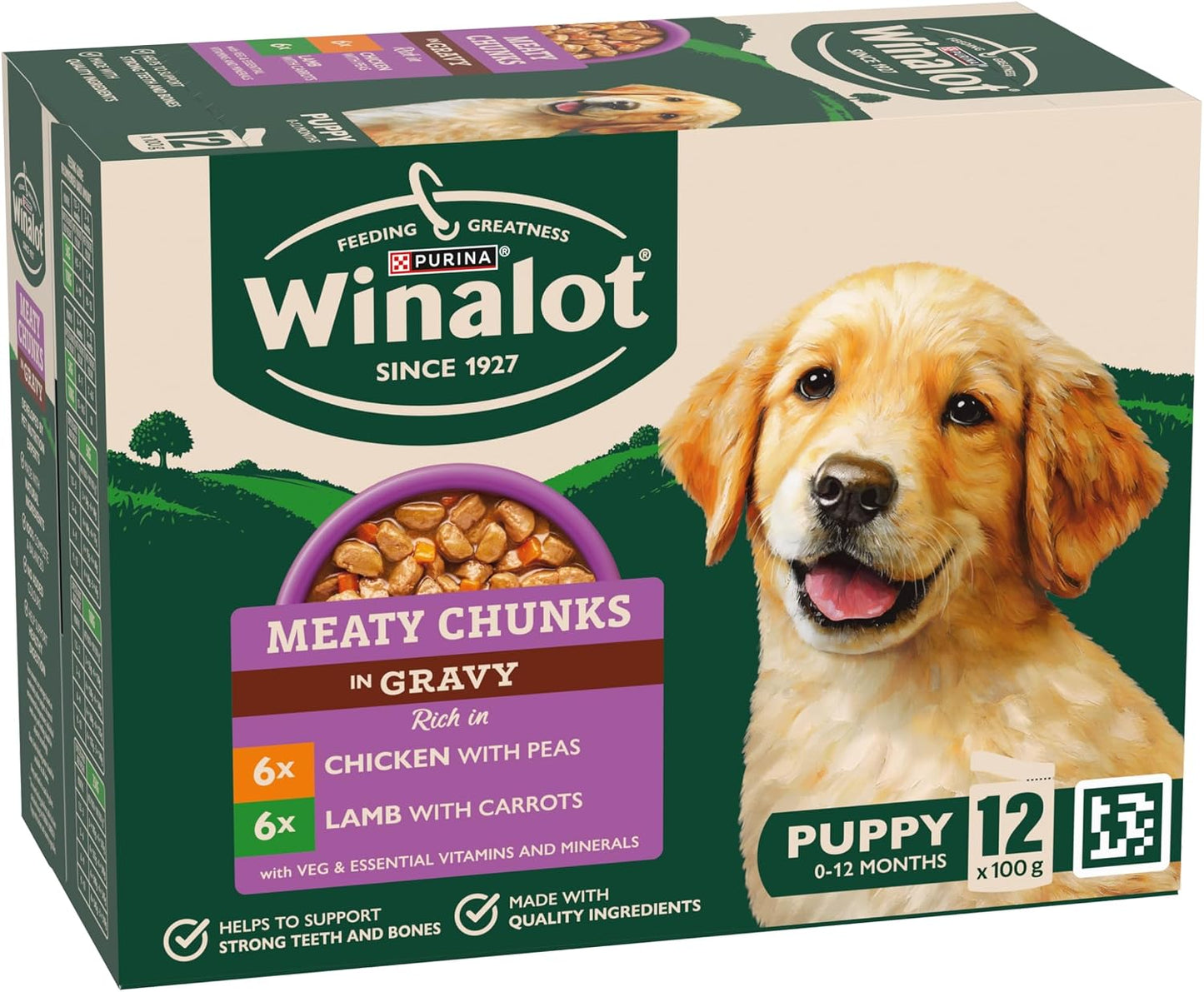 WINALOT Sunday Dinner Mixed in Gravy Wet Dog Food 40x100g