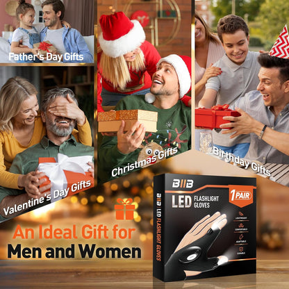 BIIB LED Light Gloves for Men