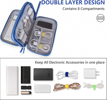 Teskyer Waterproof Electronics Organizer Bag