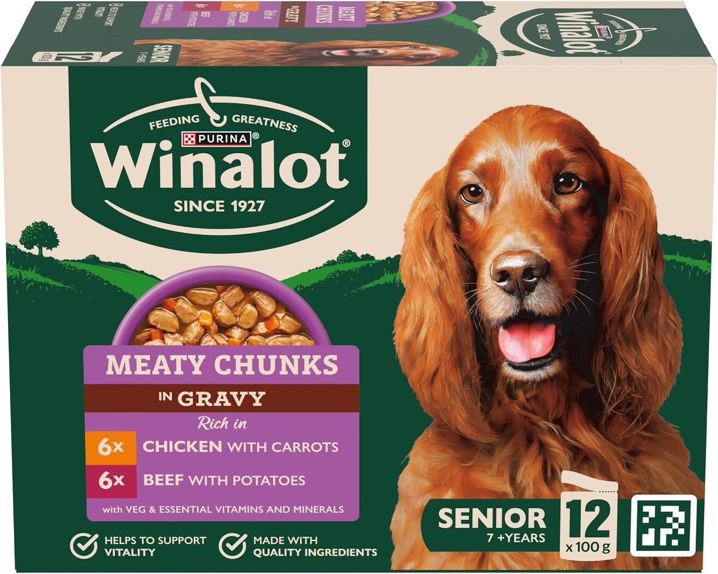 WINALOT Sunday Dinner Mixed in Gravy Wet Dog Food 40x100g