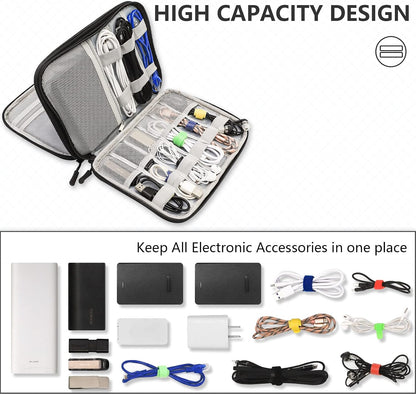 Teskyer Waterproof Electronics Organizer Bag