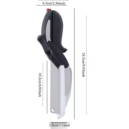 2-in-1 Kitchen Scissors with Cutting Board